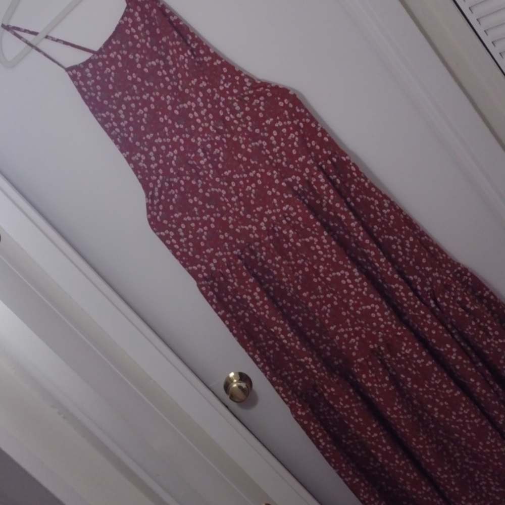 Floral Red Maxi Dress